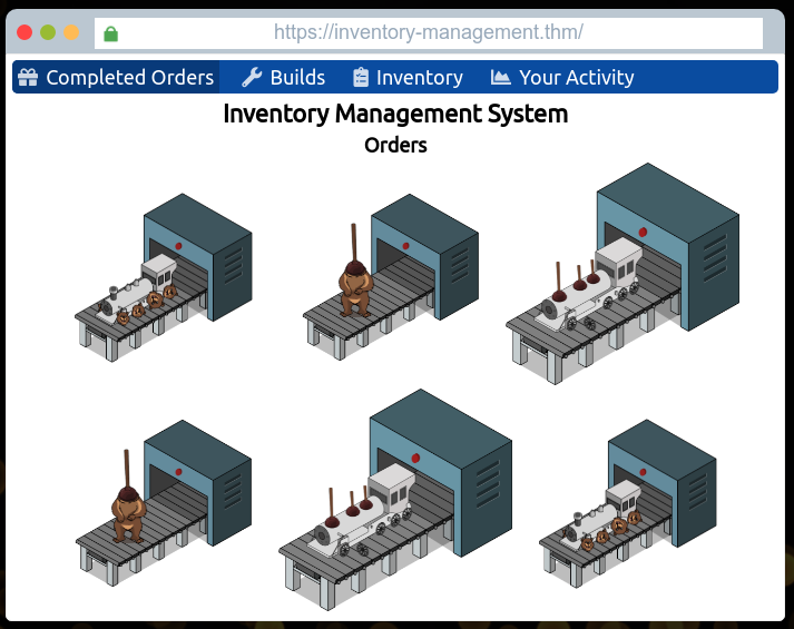 IMS website Completed Orders