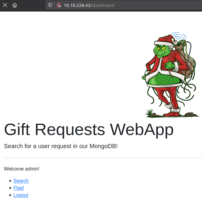 Gift Request WebApp Dashboard