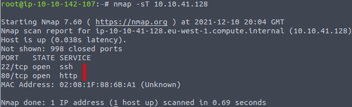 nmap sT