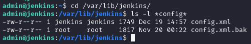 Jenkins config